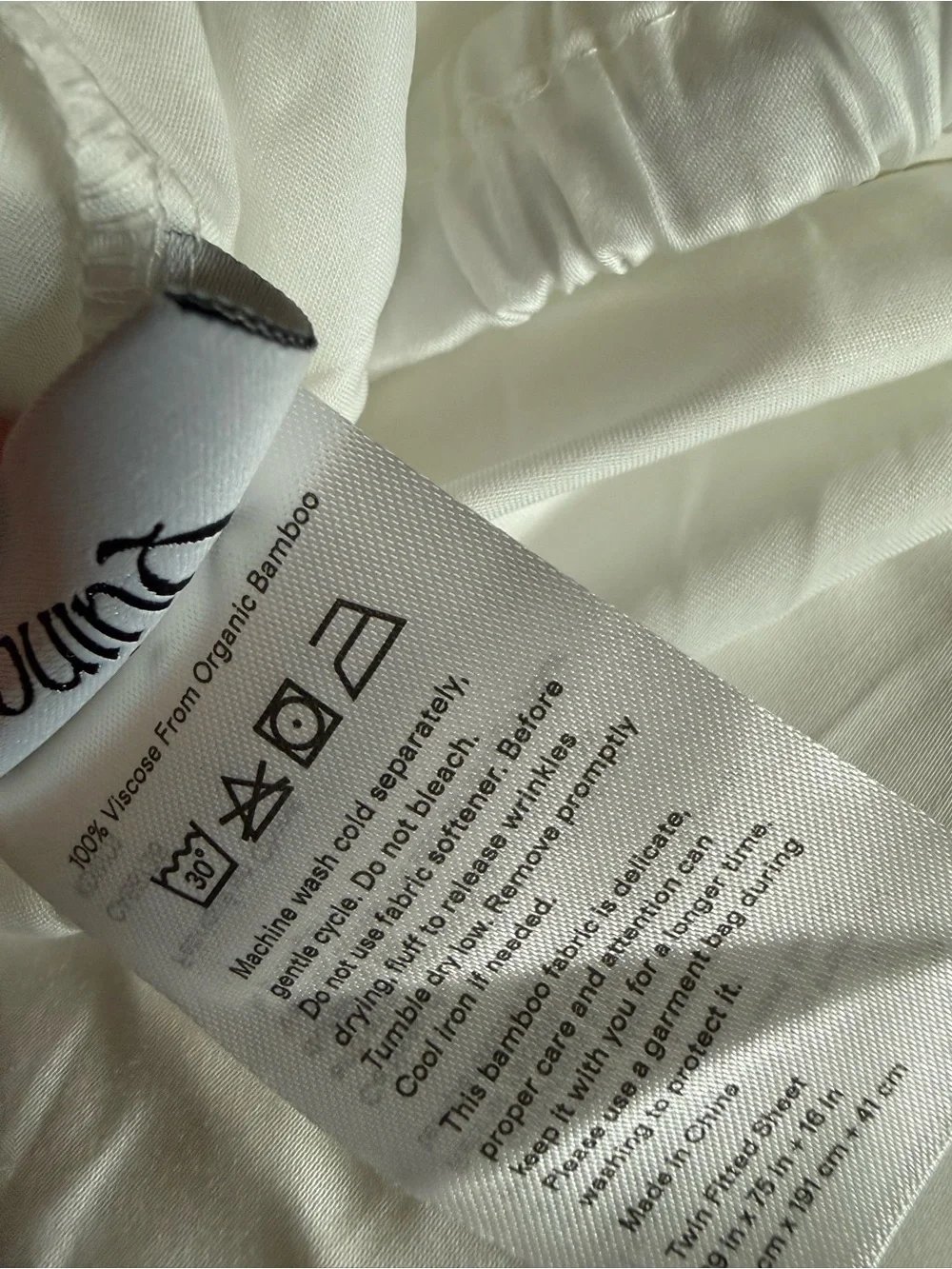 Quince Bamboo Twin Fitted Sheet plus Pillowcase